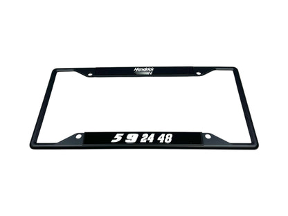 Hendrick Motorsports Team Numbers Black License Plate Frame