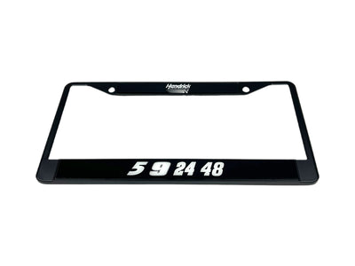Hendrick Motorsports Team Numbers Black License Plate Frame