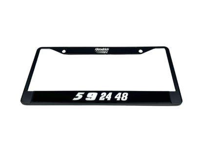 Hendrick Motorsports Team Numbers Black License Plate Frame
