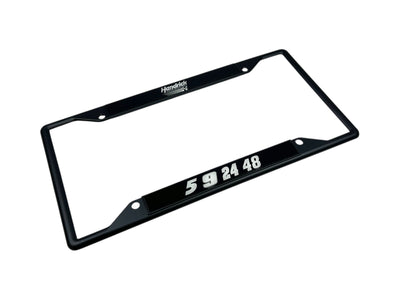 Hendrick Motorsports Team Numbers Black License Plate Frame