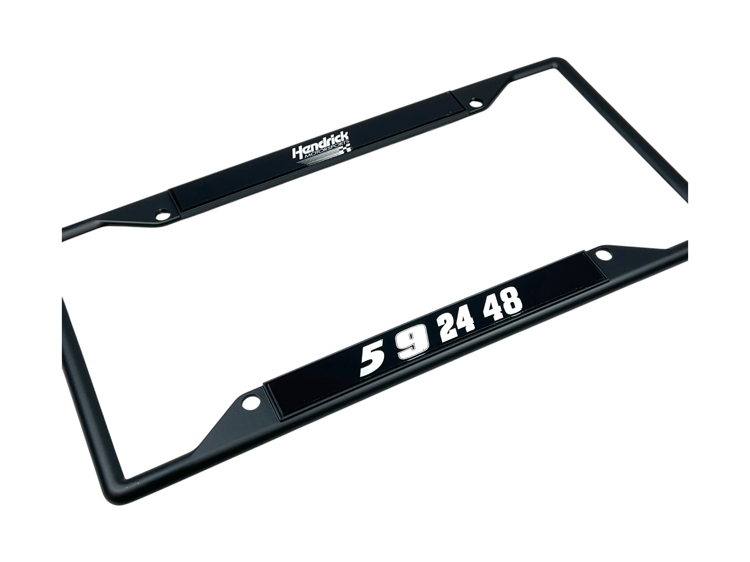 Hendrick Motorsports Team Numbers Black License Plate Frame