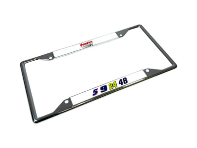 Hendrick Motorsports Team Numbers Chrome License Plate Frame