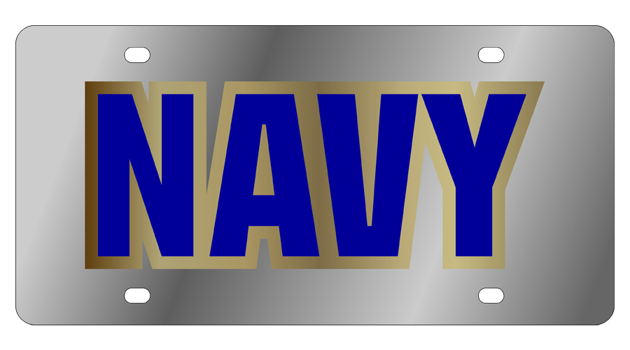 US NAVY Stainless Steel License Plate