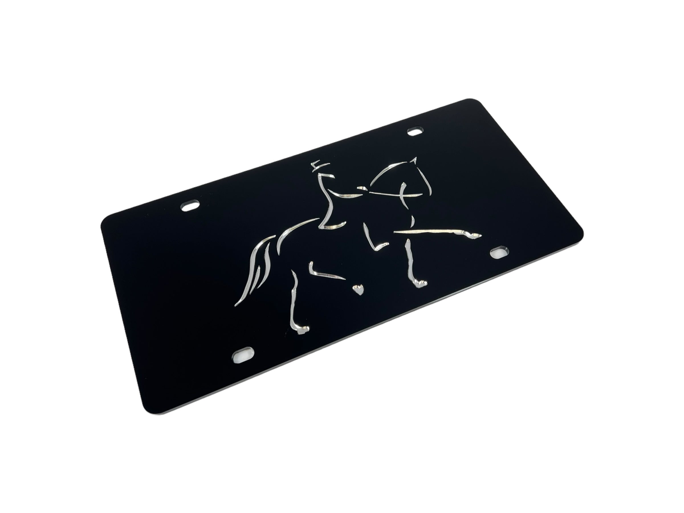 Dressage Horse Acrylic License Plate