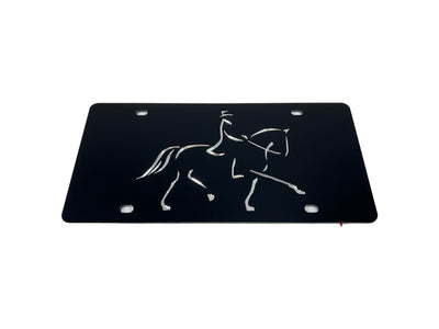 Dressage Horse Acrylic License Plate
