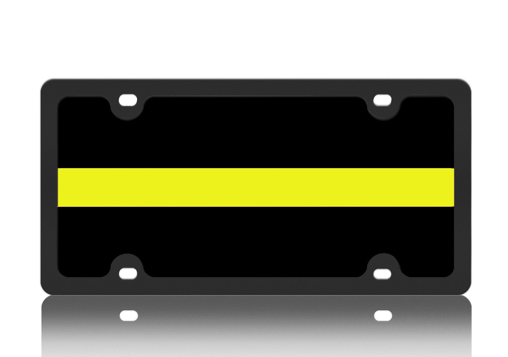 Thin Line Carbon Steel License Plate