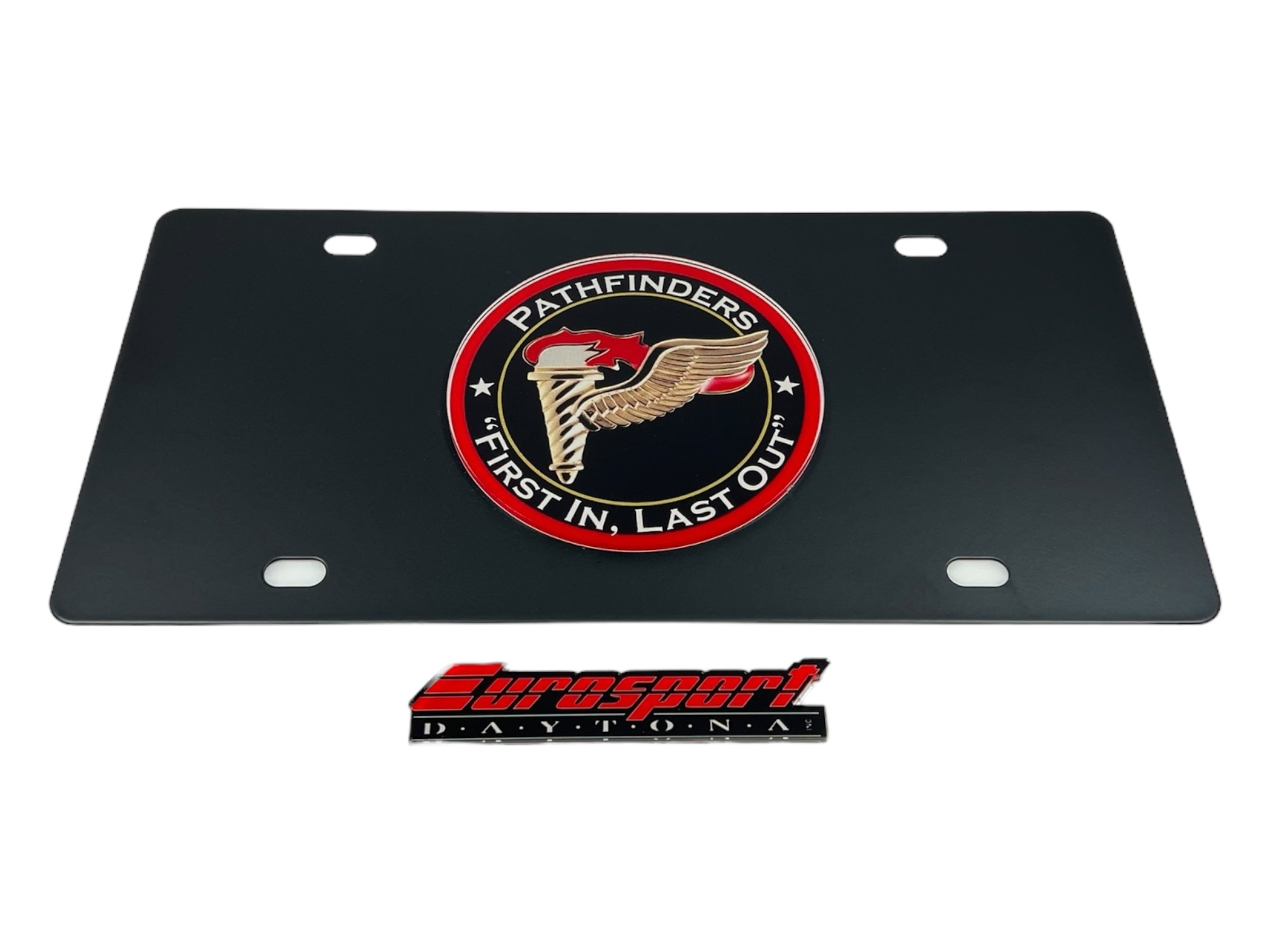 US Pathfinders Carbon Steel License Plate