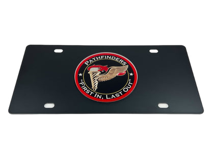 US Pathfinders Carbon Steel License Plate