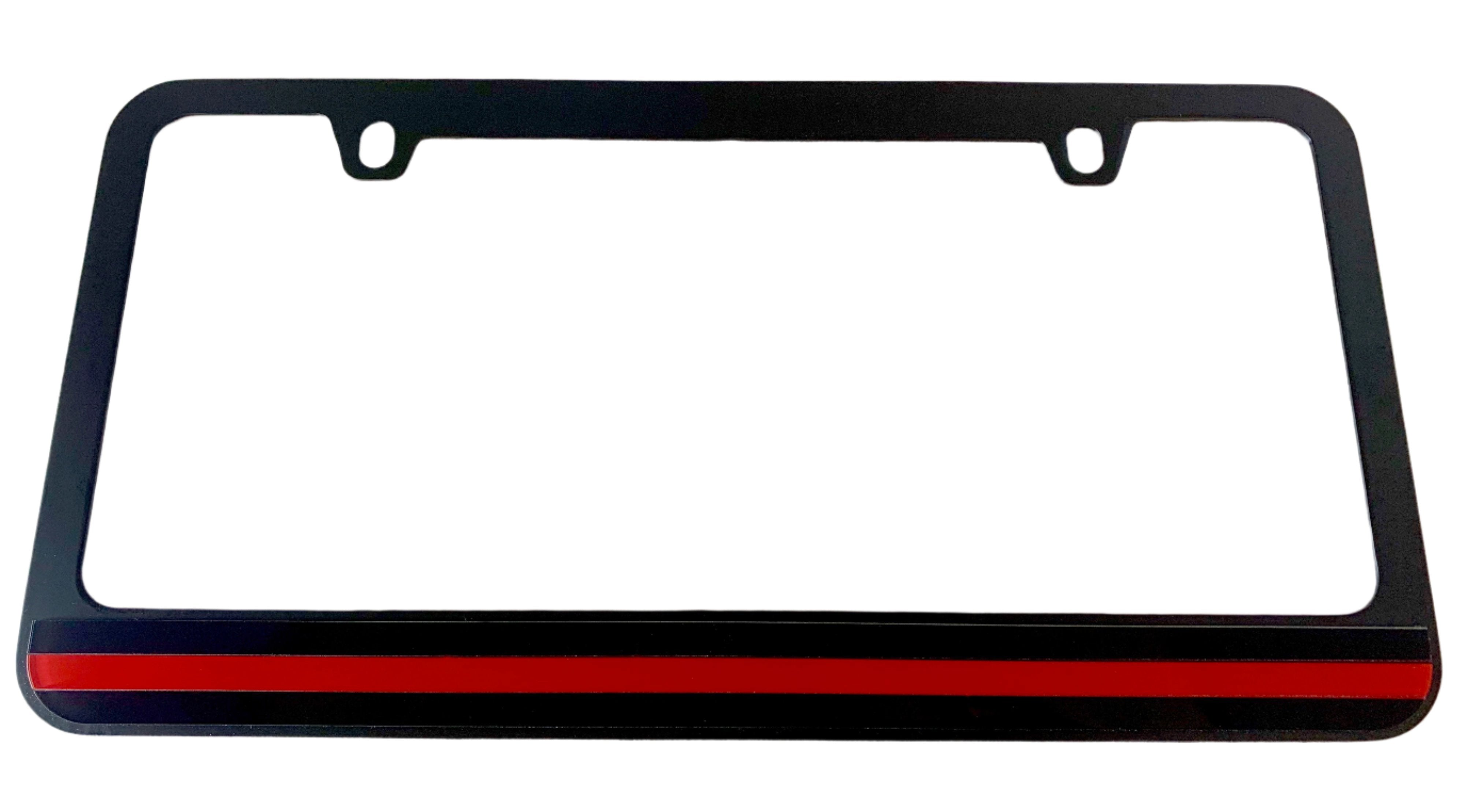 Thin Line Black License Plate Frame