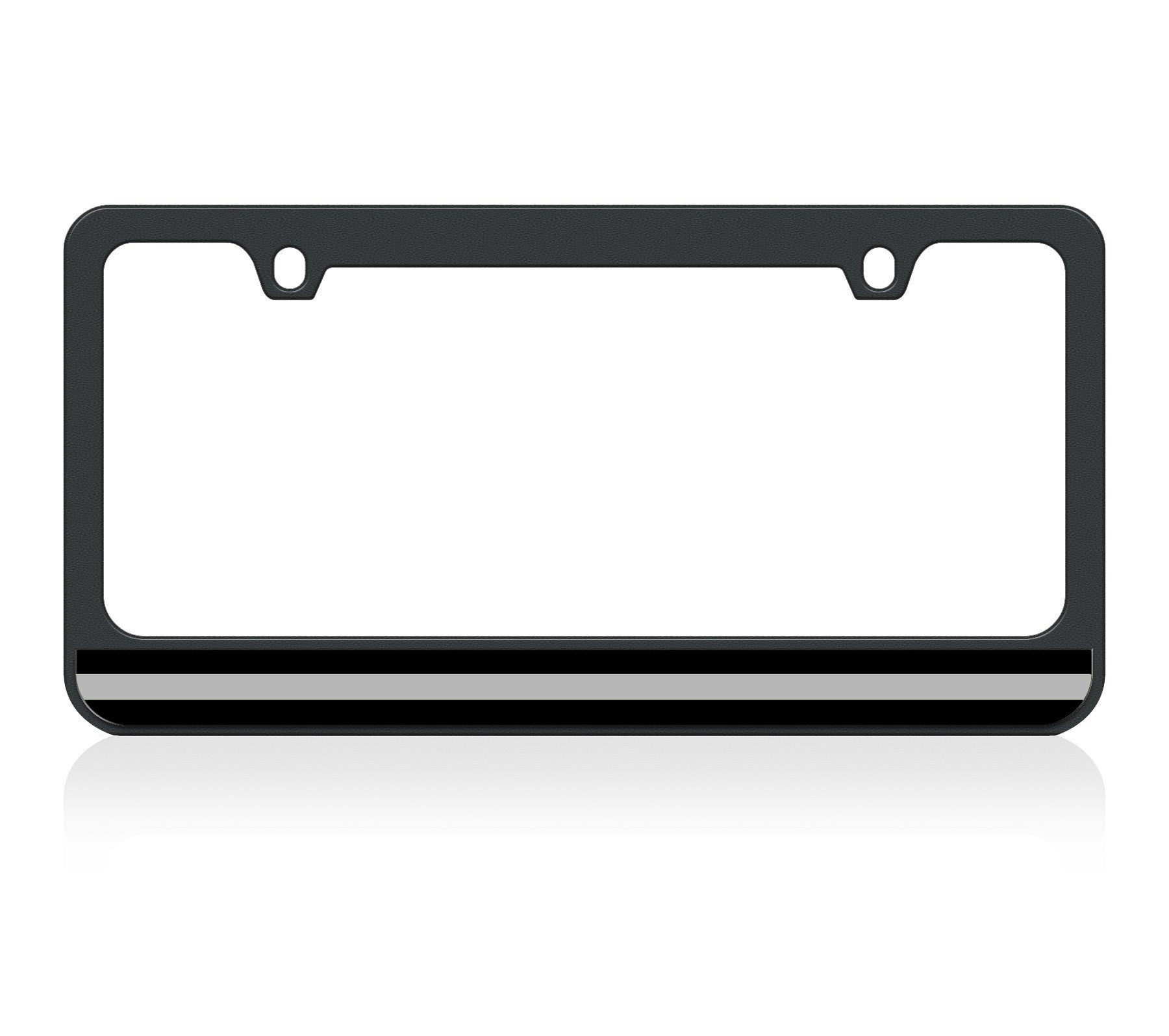 Thin Line Black License Plate Frame