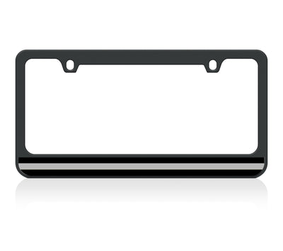 Thin Line Black License Plate Frame