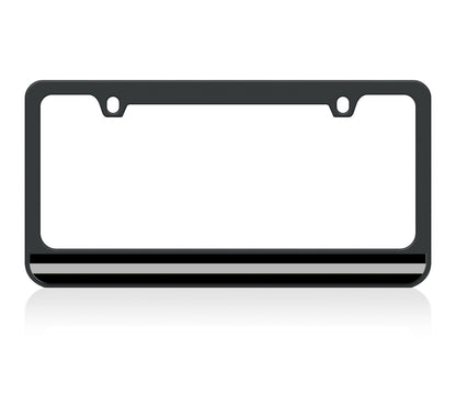 Thin Line Black License Plate Frame