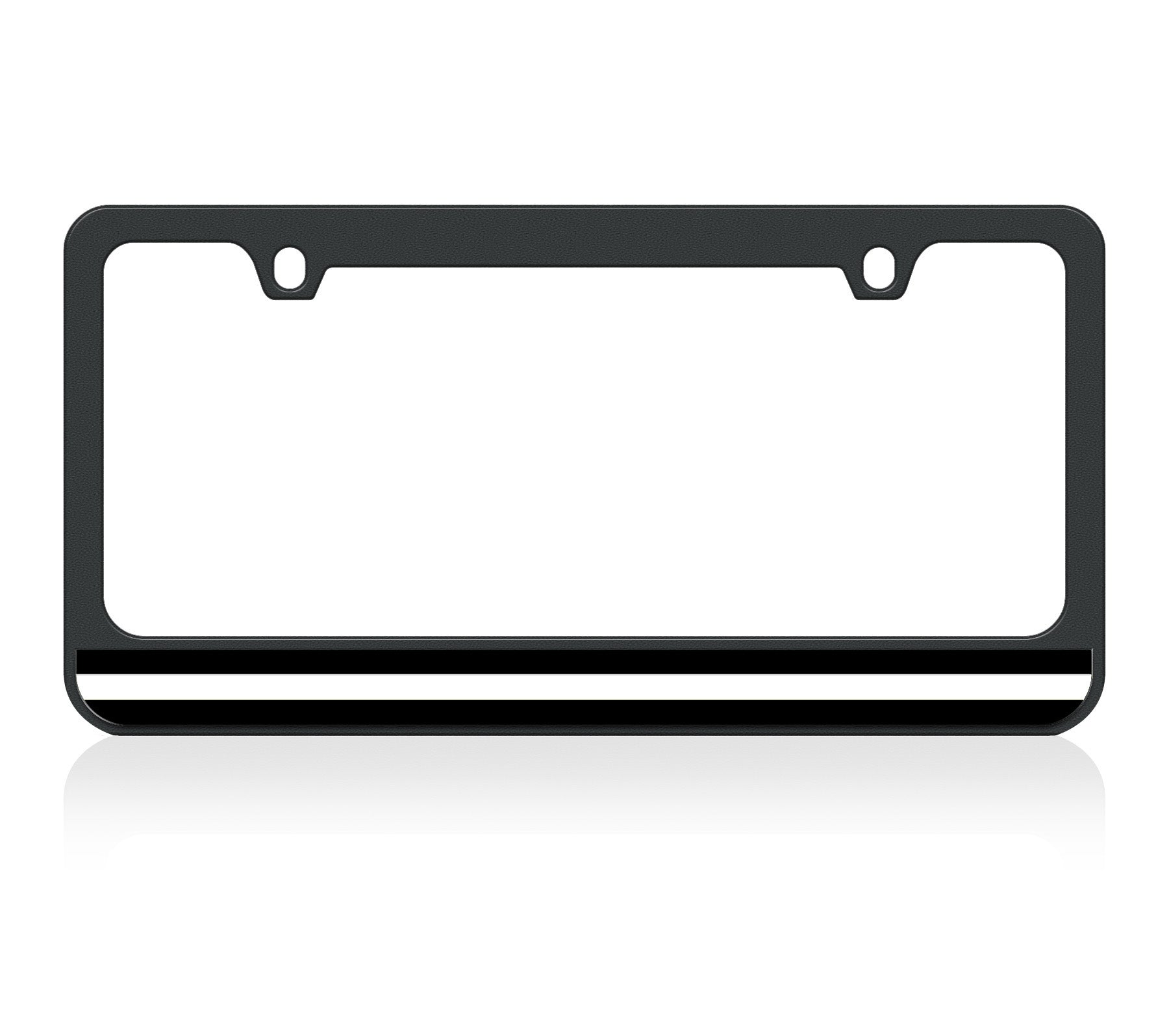 Thin Line Black License Plate Frame