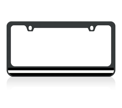 Thin Line Black License Plate Frame