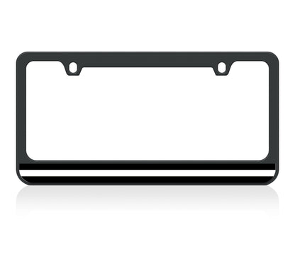 Thin Line Black License Plate Frame