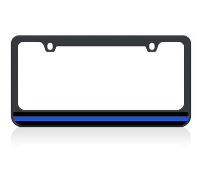 Thin Line Black License Plate Frame