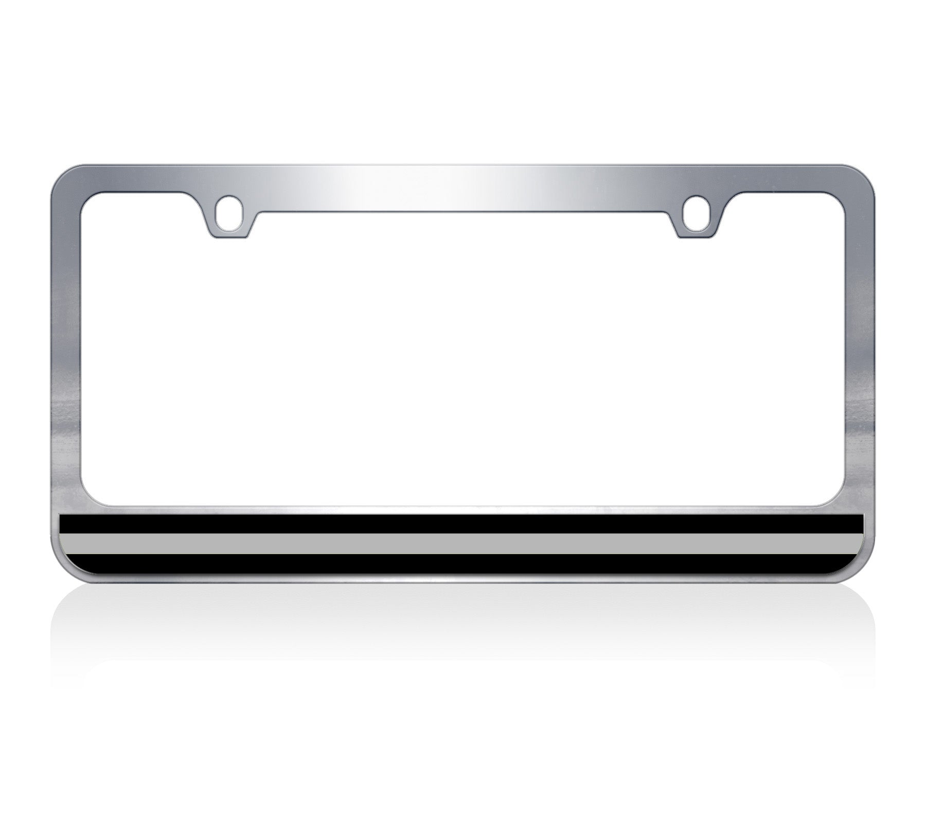 Thin Line Chrome License Plate Frame