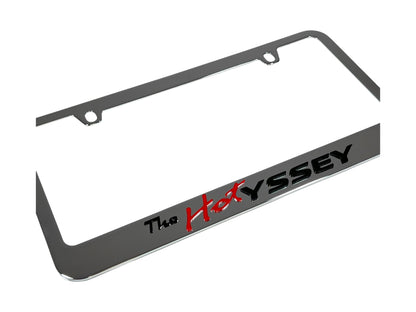 The HOT-YSSEY Chrome License Plate Frame