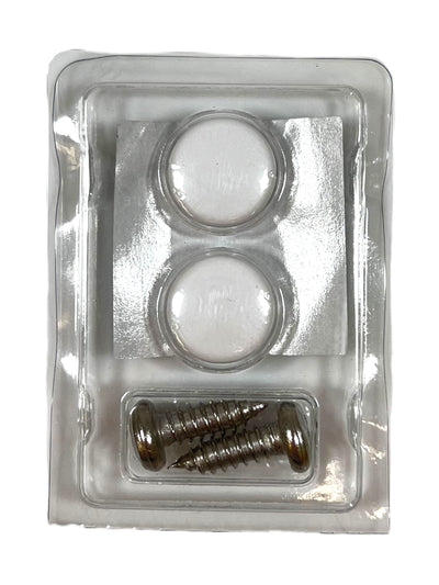 License Plate/Frame Generic Bolt Kit White (2 Piece)