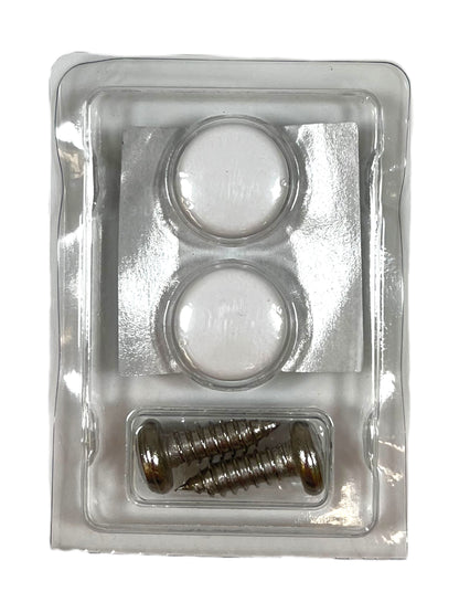 License Plate/Frame Generic Bolt Kit White (2 Piece)