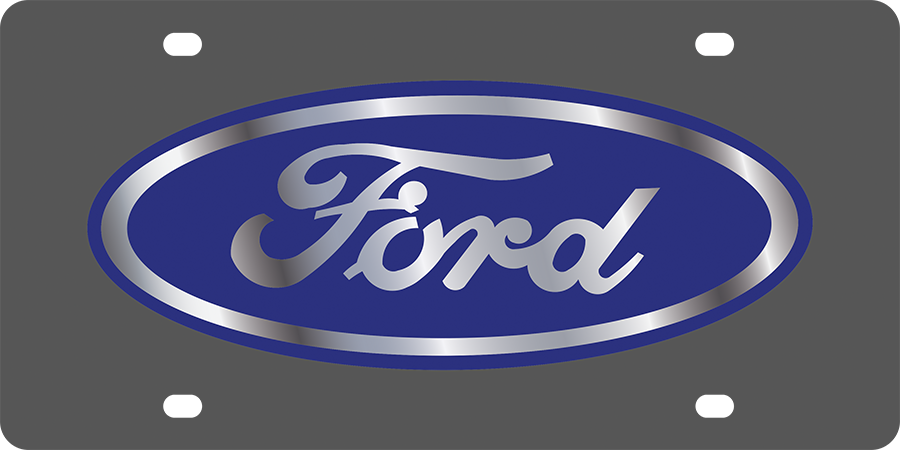 Ford - Carbon Steel License Plate - Ford - Plates, Frames and Car ...