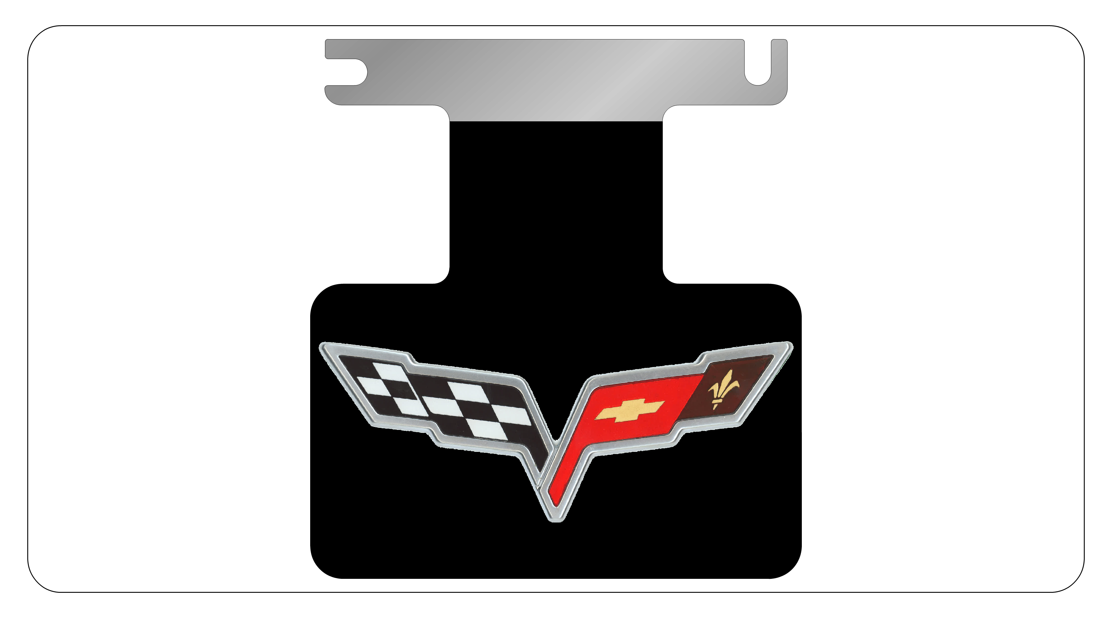 Eurosport Daytona 4209BLO Rear exhaust enhancer Plate for C6 Corvette