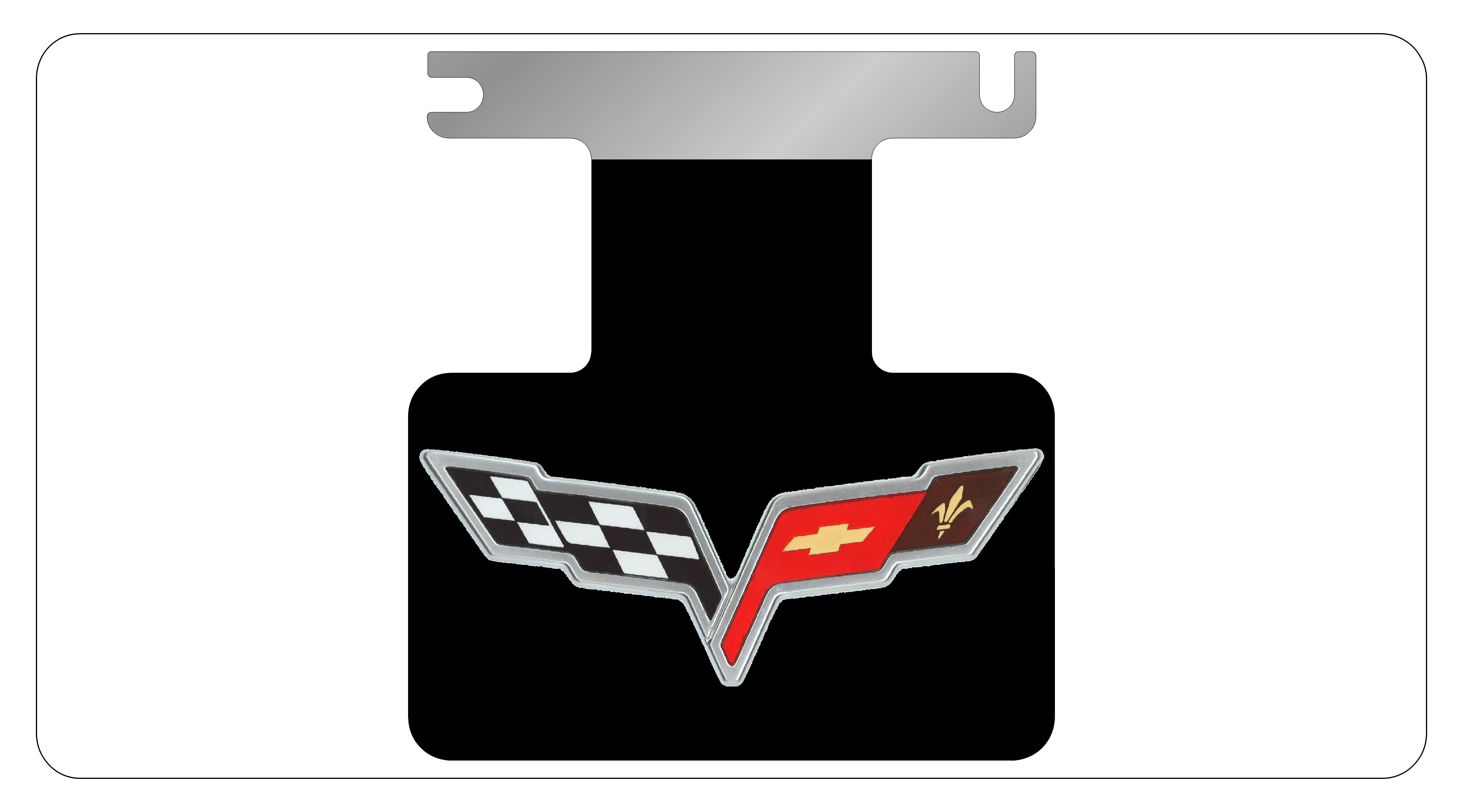 black c6 corvette logo