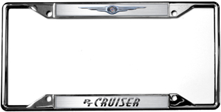 Eurosport Daytona 6416DL Chrome License Plate - for Chrysler PT CRUISER