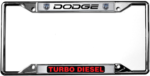 MOPAR - License Plate  Frame - Dodge - Turbo Diesel