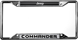 Eurosport Daytona 6480DL Chrome License Plate - for Mopar Fits Jeep Commander