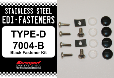 Stainless Steel Fasteners - EDI Fasteners - Type D (Black Shown)