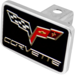 General Motors - Premium Hitch Plug - Corvette C6 Logo /Word Logotype