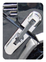 Hummer H2 Ultra-Chrome Hood Strap Trim Kit