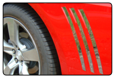 Camaro Ultra-Chrome Rear Quarter Side Vent Gill Inserts