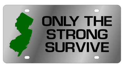 LSN - License Plate - Only The Strong Survive