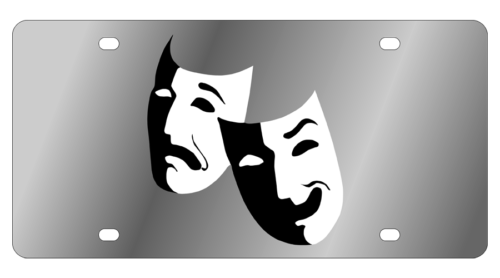 LSN - License Plate - Drama Masks