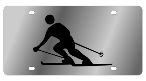 LSN - License Plate - Skier