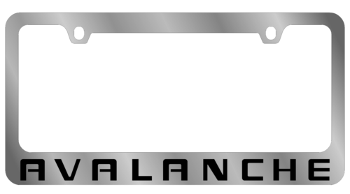 GM - License Plate Frame - Chevrolet Avalanche