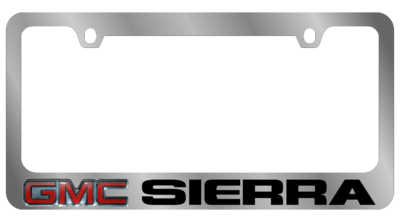 GMC - License Plate Frame - Sierra - Logo/Word