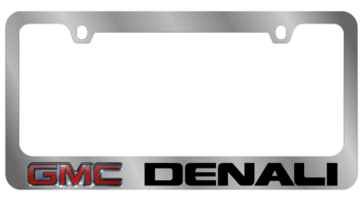 GMC - License Plate Frame - Denali - Logo/Word