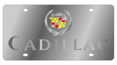 Cadillac - SS Plate - Cadillac Crest w Word