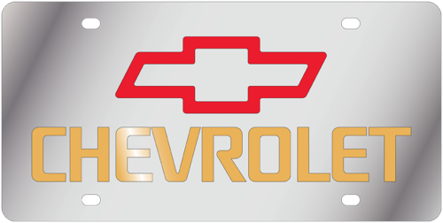Chevrolet - SS Plate - Chevrolet Logo w Word