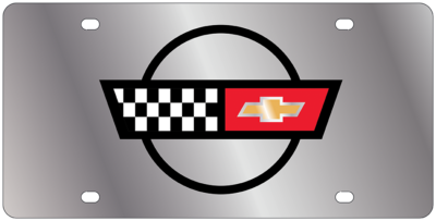 Chevrolet - SS Plate - Corvette C4 Flags
