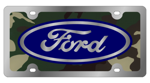 Ford - SS Plate - Ford Oval Green Camo