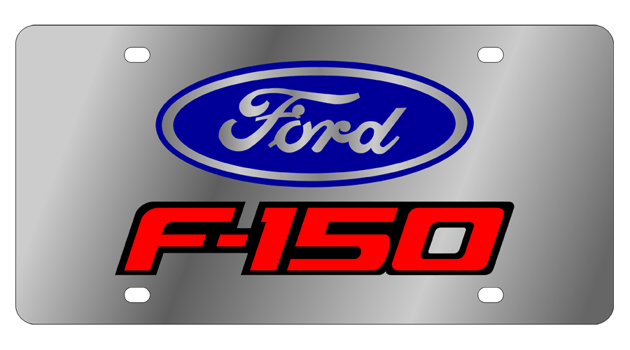 Ford - Stainless Steel License Plate - F-150 - Plates, Frames and Car ...