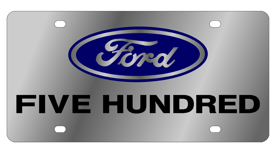 Ford - Stainless Steel License Plate - Five Hundred - Plates, Frames ...