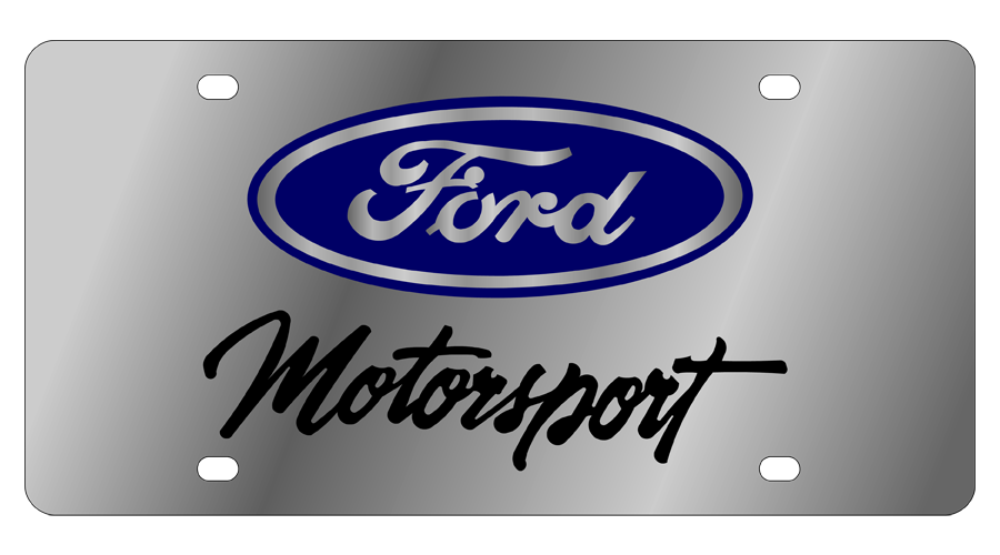 Ford - Stainless Steel License Plate - Ford Motorsport - Plates, Frames and  Car Accessories by Eurosport Daytona