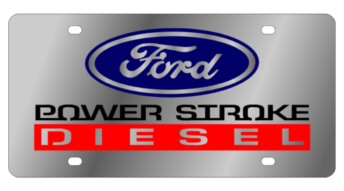 Ford - Stainless Steel License Plate - Power Stroke Diesel - Plates ...