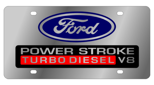 Ford - Stainless Steel License Plate - 05 Power Stroke Turbo Diesel ...