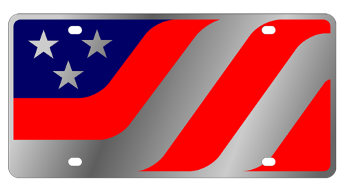 Lifestyle - SS Plate - American Flag Caricature